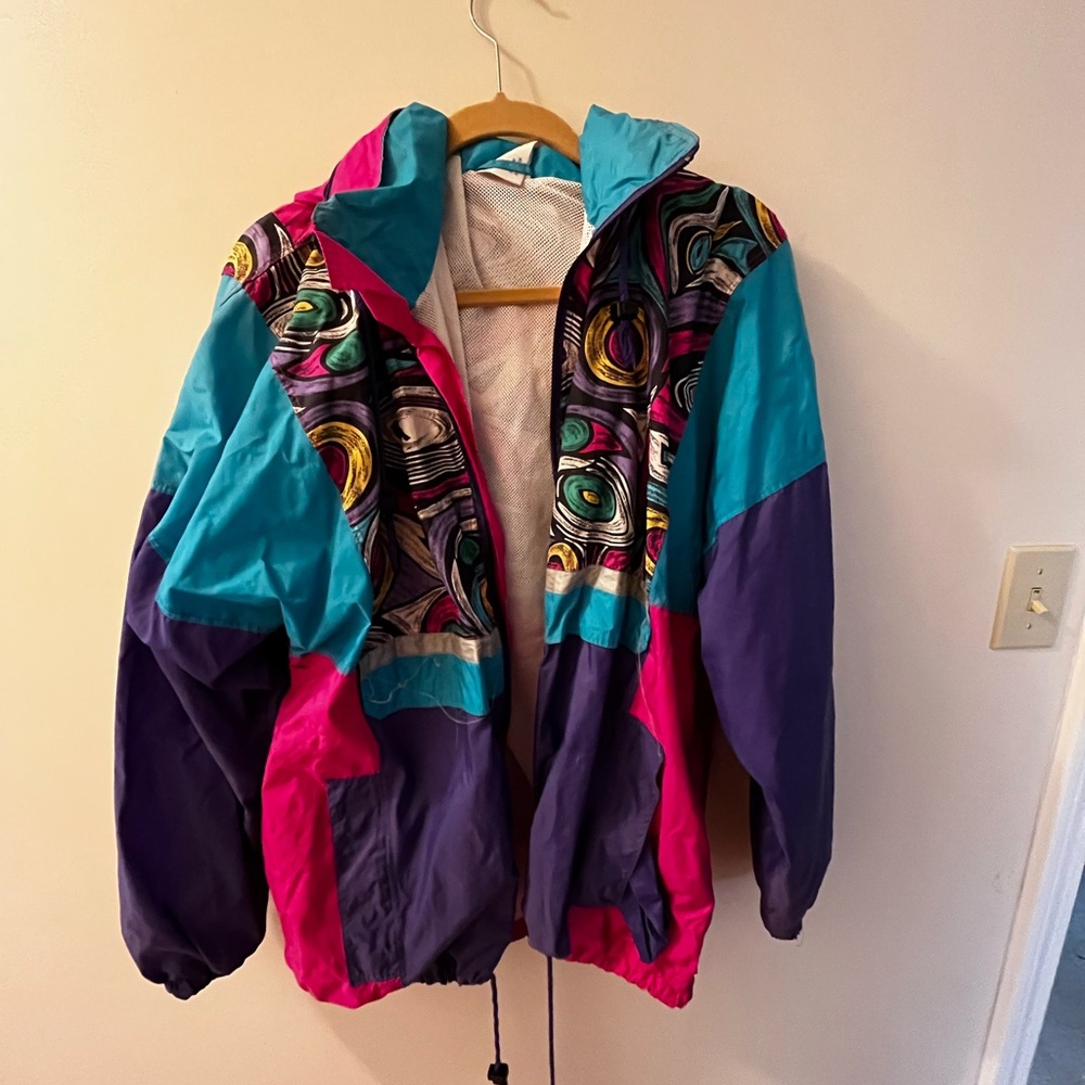 Colorful vintage Jacket/ windbreaker